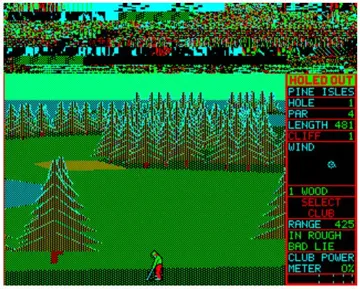 Holed Out (1989)(The Fourth Dimension)[garbled] screen shot game playing